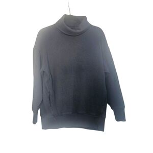AERIE Grey Mock Neck Funnel Sweater XS AE
